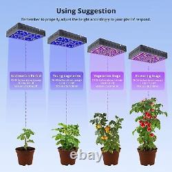 Viparspectra 600w Led Grow Light Full Spectrum Pour Les Plantes Hydroponiques Veg Flowers