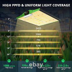 Viparspectra P1000 Led Grow Lights For Indoor Plants Veg Flower Remplacer Hps Hid