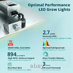 Viparspectra Vs1000 Led Grow Light Full Spectrum Samsung Lm301b Pour Veg Fleurs