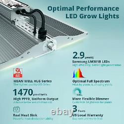 Viparspectra Xs1500 Led Grow Light Full Spectrum Pour Les Plantes Intérieures Veg Bloom Ir