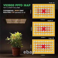 Vivosun Vs2000 Led Grow Light Full Spectrum Dimmable Sunlike Plant Veg Bloom